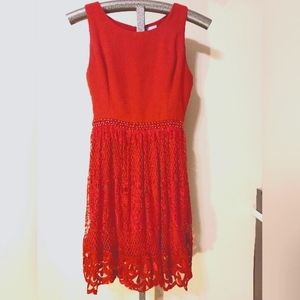 Adorable Red Alya party dress